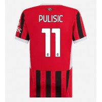 Koszulka piłkarska AC Milan Christian Pulisic #11 Strój Domowy dla kobiety 2024-25 tanio Krótki Rękaw